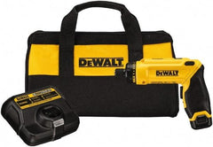 DeWALT - 8 Volts, Lithium-Ion Battery, Swivel Handle Cordless Screwdriver - 430 RPM, 23 Inch/Lbs. Torque - Benchmark Tooling