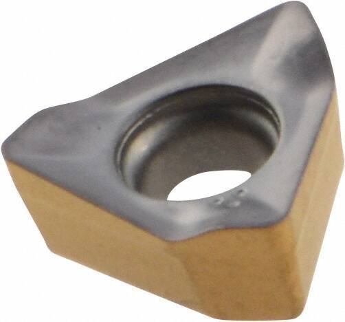 Iscar - HM390 TKCT0703 TR Grade IC808 Carbide Milling Insert - TiAlN/AlTiN/TiN Finish, 0.124" Thick, 0.228" Inscribed Circle, 0.51mm Corner Radius - Benchmark Tooling