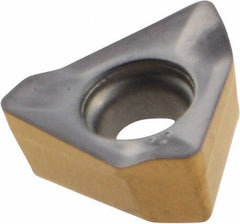 Iscar - HM390 TKCT0703 TR Grade IC808 Carbide Milling Insert - TiAlN/AlTiN/TiN Finish, 0.124" Thick, 0.228" Inscribed Circle, 0.51mm Corner Radius - Benchmark Tooling