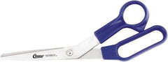 Clauss - 5" LOC, 8-1/2" OAL Stainless Steel Bent Shears - Plastic Offset Handle, For Paper, Fabric - Benchmark Tooling