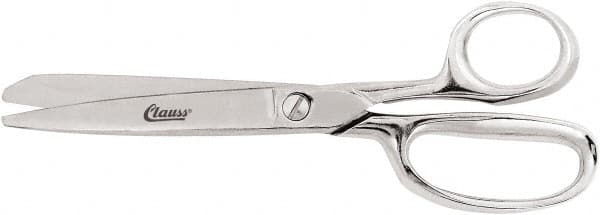 Clauss - 5" LOC, 8" OAL Trimmers - Steel Handle, For Paper, Fabric - Benchmark Tooling