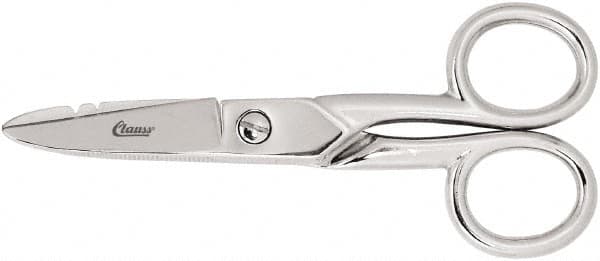 Clauss - 2" LOC, 5-1/4" OAL Scissors - Steel Handle, For Paper, Fabric - Benchmark Tooling