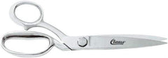 Clauss - 6" LOC, 10" OAL Trimmers - Left Hand, Steel Handle, For Paper, Fabric - Benchmark Tooling