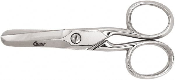 Clauss - 1" LOC, 7-5/64" OAL Scissors - Steel Handle, For Paper, Fabric - Benchmark Tooling