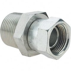 Value Collection - Steel Industrial Pipe Straight Swivel Adapter - FNPSM x MNPTF - Benchmark Tooling
