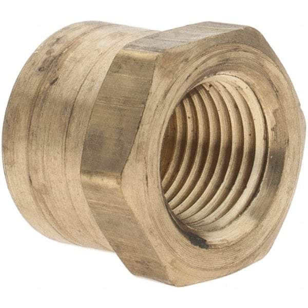 Parker - 1/8 Female Thread, Brass Industrial Pipe End Cap - FNPTF, 1,000 psi - Benchmark Tooling
