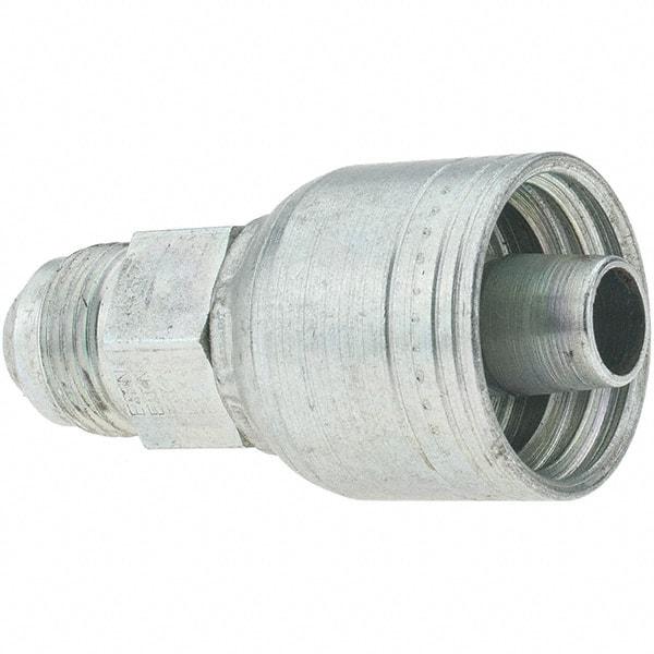 Value Collection - 3/4-16 JIC Steel Hydraulic Hose Adapter - -8 Hose Size, 1/2" Hose Diam, Series TTC - Benchmark Tooling