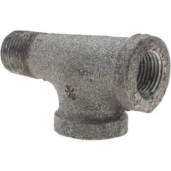 Value Collection - Class 150, 3/8" Black Pipe Street Tee - Threaded, Malleable Iron - Benchmark Tooling