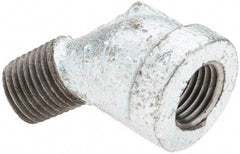 Value Collection - Class 150, 1/4" Galvanized Pipe 45° Street Elbow - Threaded, Malleable Iron - Benchmark Tooling