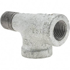 Value Collection - Size 1/4", Class 150, Malleable Iron Galvanized Pipe Street Tee - 150 psi, Threaded End Connection - Benchmark Tooling