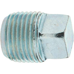 Value Collection - Class 150, 3/8" Galvanized Pipe Square Plug - Threaded, Malleable Iron - Benchmark Tooling