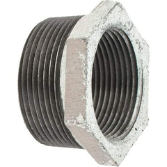 Value Collection - Class 150, 1-1/2 x 1-1/4" Galvanized Pipe Hex Bushing - Threaded, Malleable Iron - Benchmark Tooling