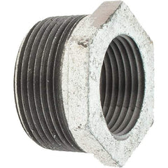 Value Collection - Class 150, 1-1/4 x 1" Galvanized Pipe Hex Bushing - Threaded, Malleable Iron - Benchmark Tooling