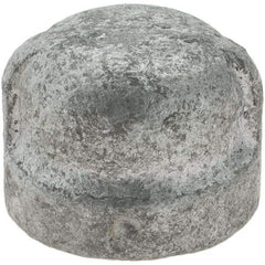 Value Collection - Size 1/4", Class 150, Malleable Iron Galvanized Pipe End Cap - 150 psi, Threaded End Connection - Benchmark Tooling