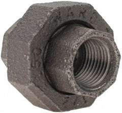 Value Collection - Size 1/2", Class 150, Malleable Iron Black Pipe Union - 150 psi, Threaded End Connection - Benchmark Tooling