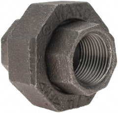 Value Collection - Size 3/4", Class 150, Malleable Iron Black Pipe Union - 150 psi, Threaded End Connection - Benchmark Tooling