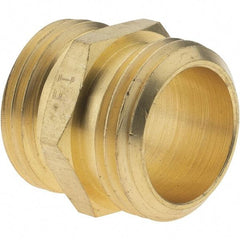 Value Collection - 3/4 Garden Hose Adapter - Brass, Male Hose to Male Hose Connector - Benchmark Tooling