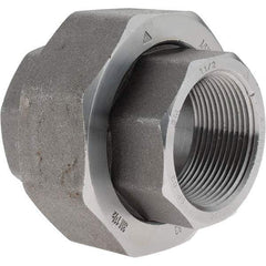 Value Collection - Size 1-1/2", Class 3,000, Forged Carbon Steel Black Pipe Union - NPT End Connection - Benchmark Tooling