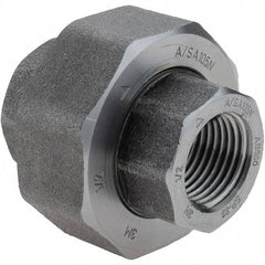 Value Collection - Size 1/2", Class 3,000, Forged Carbon Steel Black Pipe Union - NPT End Connection - Benchmark Tooling