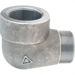 Value Collection - Size 2", Class 3,000, Forged Carbon Steel Black Pipe 90° Street Elbow - NPT End Connection - Benchmark Tooling
