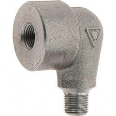 Value Collection - Size 1/8", Class 3,000, Forged Carbon Steel Black Pipe 90° Street Elbow - NPT End Connection - Benchmark Tooling