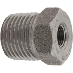 Value Collection - Size 1/2 x 1/8", Class 3,000, Forged Carbon Steel Black Pipe Bushing - NPT End Connection - Benchmark Tooling