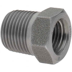 Value Collection - Size 3/8 x 1/4", Class 3,000, Forged Carbon Steel Black Pipe Bushing - NPT End Connection - Benchmark Tooling