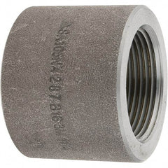 Value Collection - Size 1-1/4", Class 3,000, Forged Carbon Steel Black Pipe Cap - NPT End Connection - Benchmark Tooling