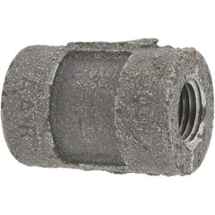 Value Collection - Size 1/4", Class 300, Malleable Iron Black Pipe Coupling - 300 psi, Threaded End Connection - Benchmark Tooling