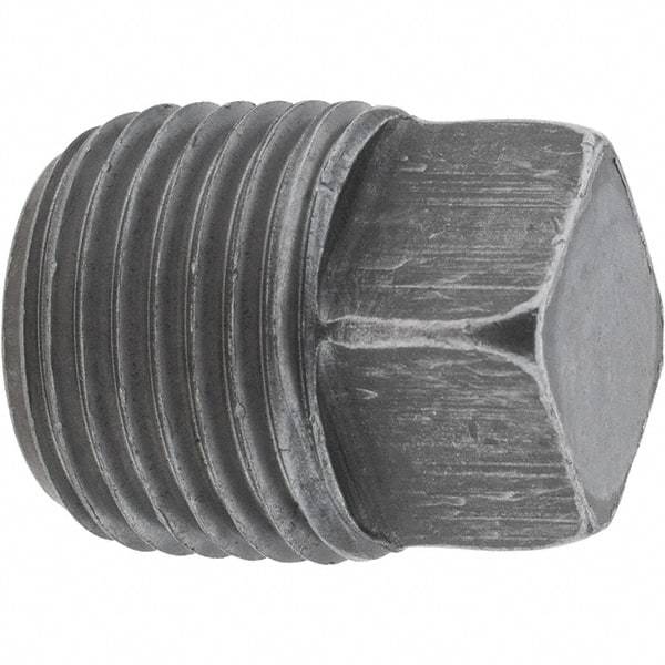 Value Collection - Size 1/2", Class 150, Malleable Iron Black Pipe Square Plug - 150 psi, Threaded End Connection - Benchmark Tooling