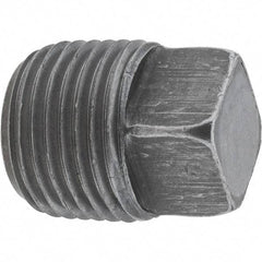 Value Collection - Size 1/2", Class 150, Malleable Iron Black Pipe Square Plug - 150 psi, Threaded End Connection - Benchmark Tooling