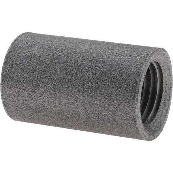 Value Collection - Size 1/4", Class 150, Malleable Iron Black Pipe Coupling - 150 psi, Threaded End Connection - Benchmark Tooling