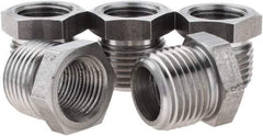 Value Collection - Size 1/2 x 3/8", Class 150, Steel Black Pipe Hex Bushing - 150 psi, Threaded End Connection - Benchmark Tooling