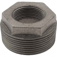 Value Collection - Size 2-1/2 x 1-1/4", Class 150, Malleable Iron Black Pipe Hex Bushing - 150 psi, Threaded End Connection - Benchmark Tooling