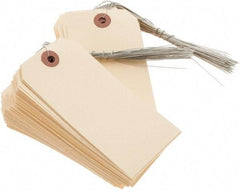 Value Collection - 4-3/4" High x 2-3/8" Long, Safety & Facility Blank Tag - Natural Cardstock - Benchmark Tooling