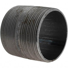 Value Collection - Schedule 40, 3" Diam x 3" Long Pipe Nipple - Threaded - Benchmark Tooling