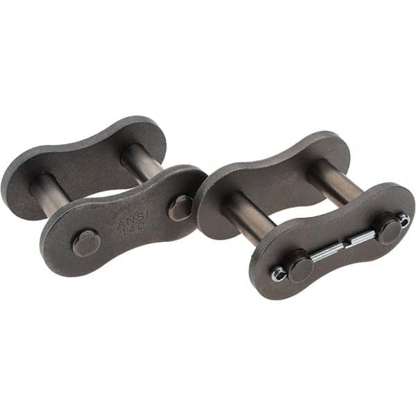 Value Collection - ANSI 140, Cottered Roller Chain Connecting Link - For Use with Single Strand Chain - Benchmark Tooling