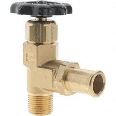 Parker - Hose I.D. x MNPTF End Connection Brass Truck Valve - 3.73" OAL - Benchmark Tooling
