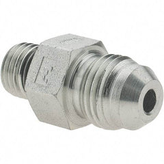 Value Collection - 3/8" Tube OD, 37° Steel Flared Tube Male Connector - 9/16-18 x 7/16-20 ORB, Flare x ORB Ends - Benchmark Tooling