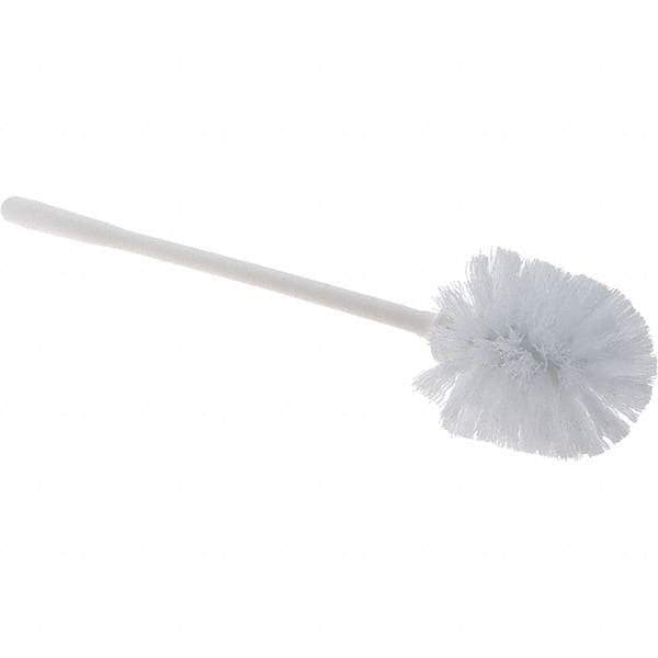 Value Collection - Toilet Bowl Brush - Synthetic, Plastic Handle, White - Benchmark Tooling