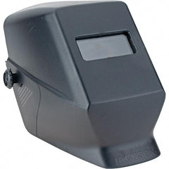 Value Collection - 2" Window Width x 4-1/4" Window Height, Auto-Darkening Lens, Fixed Front Welding Helmet - Blue Lens - Benchmark Tooling
