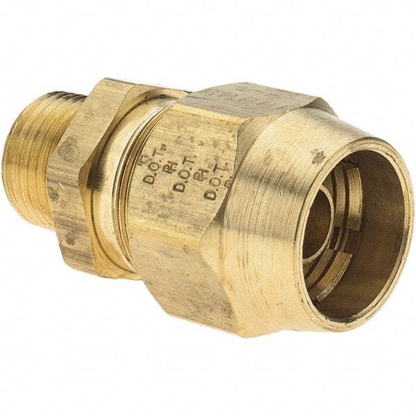 Parker - 1/2 MNPT, Reusable Hose Male Fitting - 1/2" Hose ID - Benchmark Tooling