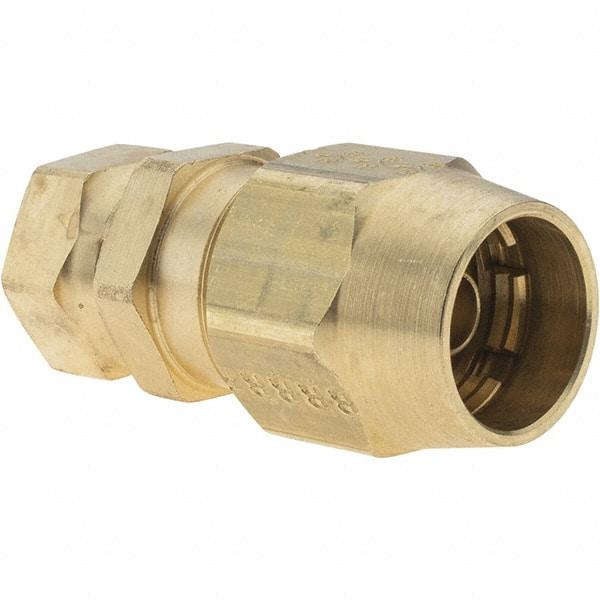 Parker - 3/4-20 Straight Thread, Reusable Hose Female Swivel Fitting - 3/8" Hose ID - Benchmark Tooling