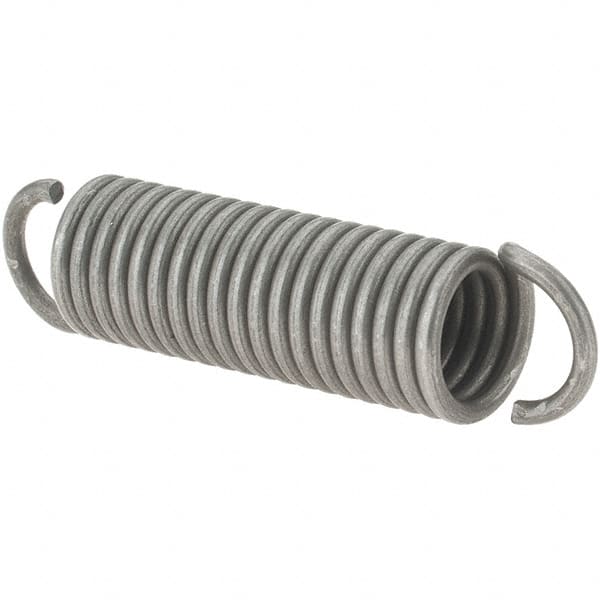 Value Collection - 11/32" OD, Steel Extension Spring - 15 Lb/In Rating - Benchmark Tooling