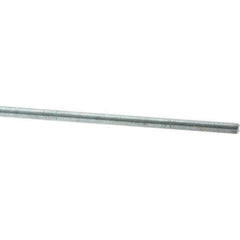 Value Collection - M10x1.25 1m Long, Steel Metric Threaded Rod - Zinc-Plated Finish - Benchmark Tooling