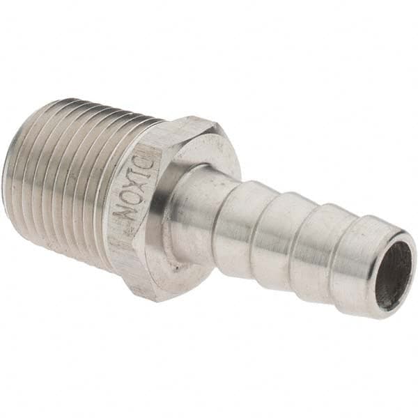 Value Collection - 3/8 MNPT Thread Barb x NPT Hose Insert - 3/8" ID Hose, Stainless Steel - Benchmark Tooling