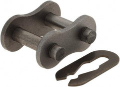 Value Collection - ANSI 40, Spring Type Roller Chain Connecting Link - For Use with Single Strand Chain - Benchmark Tooling