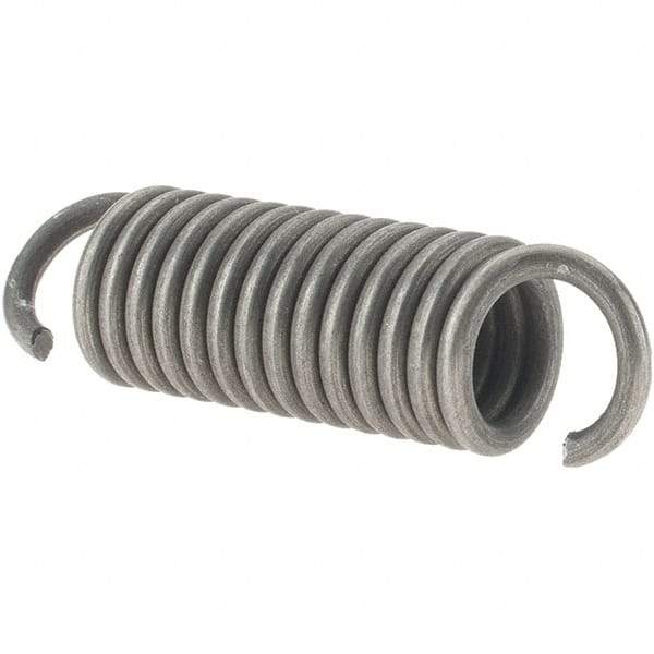 Value Collection - 1/2" OD, Steel Extension Spring - 64 Lb/In Rating - Benchmark Tooling