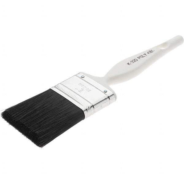 Value Collection - 2" Angled Nylon Varnish Brush - 2-1/2" Bristle Length, Plastic Handle - Benchmark Tooling