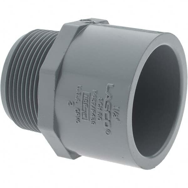 Value Collection - 1-1/2" CPVC Plastic Pipe Male Adapter - MIPT x Slip End Connections - Benchmark Tooling